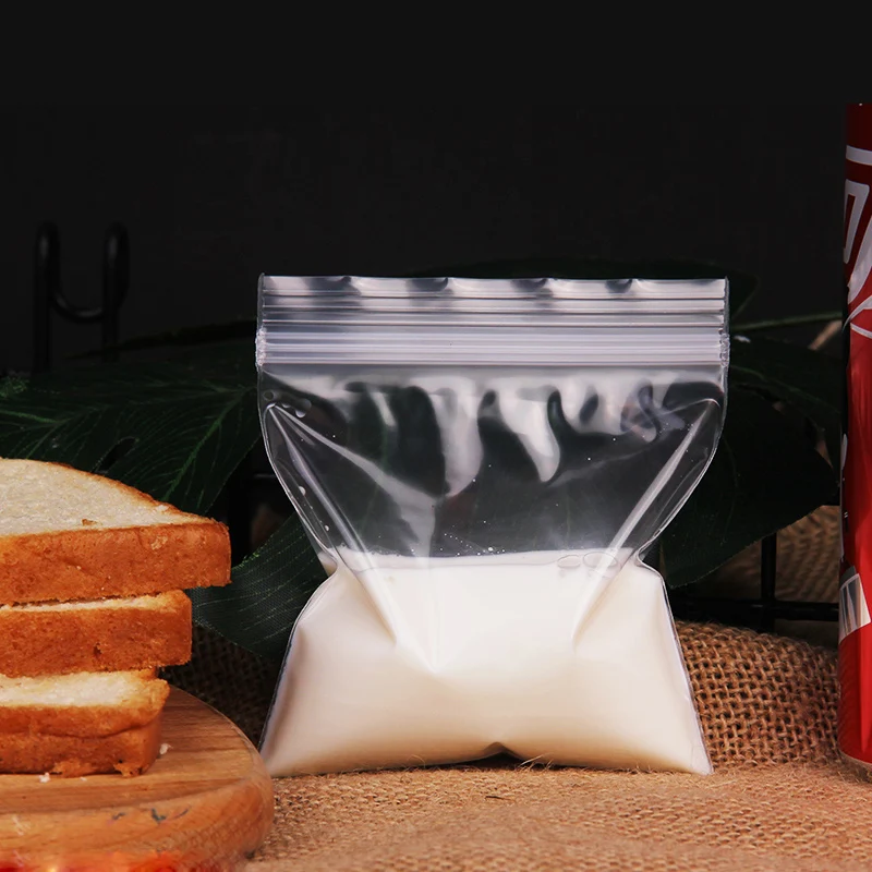Прозрачная застежка молния Ziplock 3 полосная прочная печать Упаковочная сумка