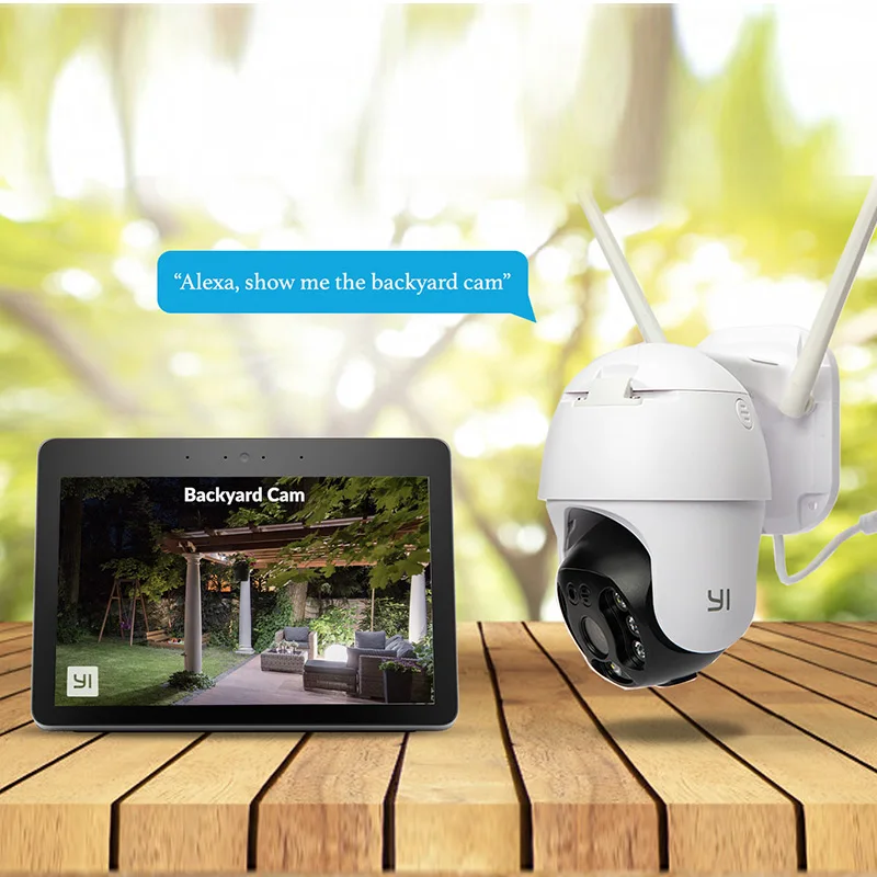 YI PTZ наружная камера Wifi 1080P цифровой зум AI человеческое автоматическое
