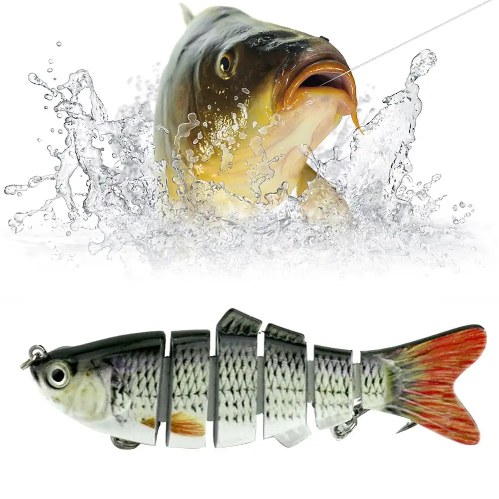 1 шт. мульти шарнирная жесткая рыболовная приманка крючок Реалистичная 10 см 30 г