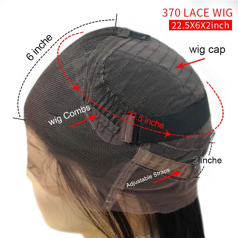 370 парик с фронтальным кружевом прямые человеческие волосы парики 150 плотность 360