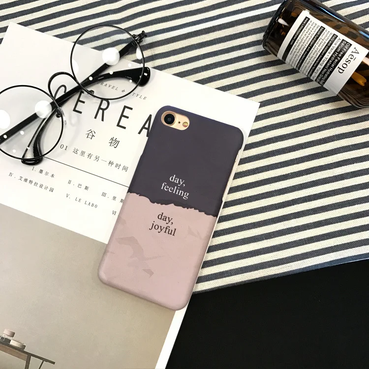 Роскошный модный простой чехол для телефона влюбленных пар iphone 7 7plus 6 6s plus 6plus