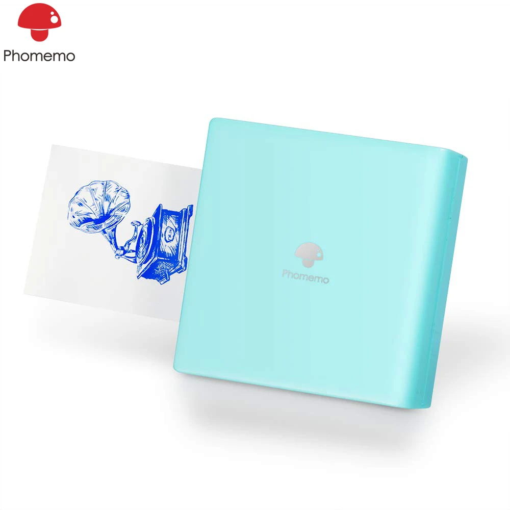 Мини-принтер для фотографий Phomemo M02 карманный беспроводной термопринтер iphone |