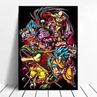 Аниме герой уровень DBZ Аниме Картина на холсте аниме искусство на стене аниме картины для дома настенный плакат для декора гостиная декор Краска