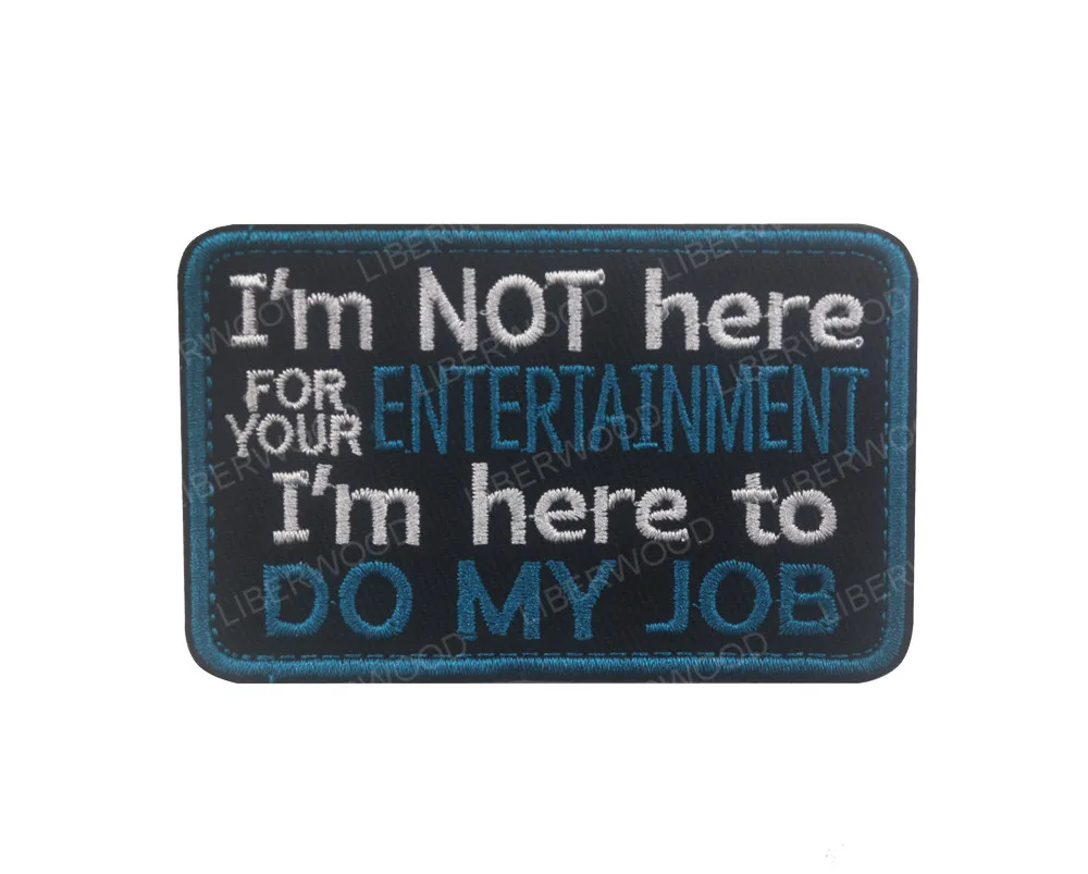 blue I AM NOT HERE Служебная терапия собака животное мед медицинская Рабочая собака в дрессировке эмблема значок k9 K-9 патч для собаки PET сбруя-жилет - Цвет: blue I AM NOT HERE