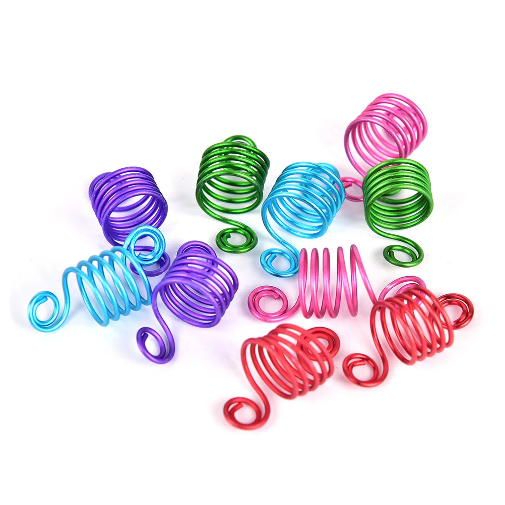 Кольца для косичек запонки зажимы ювелирные изделия в виде труб 10 шт./лот