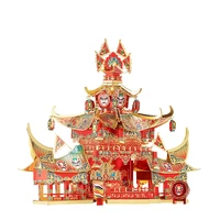 piececool 3d metal puzzle ancient theatrical stage diy jigsaw model building kits gift and toys for adults children
