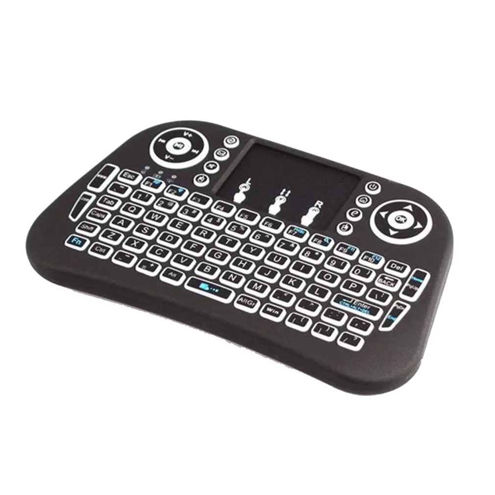 

I10 Mini Wireless Keyboard 7 Color Backlit Light 2.4G Air Mouse with Touchpad 203A