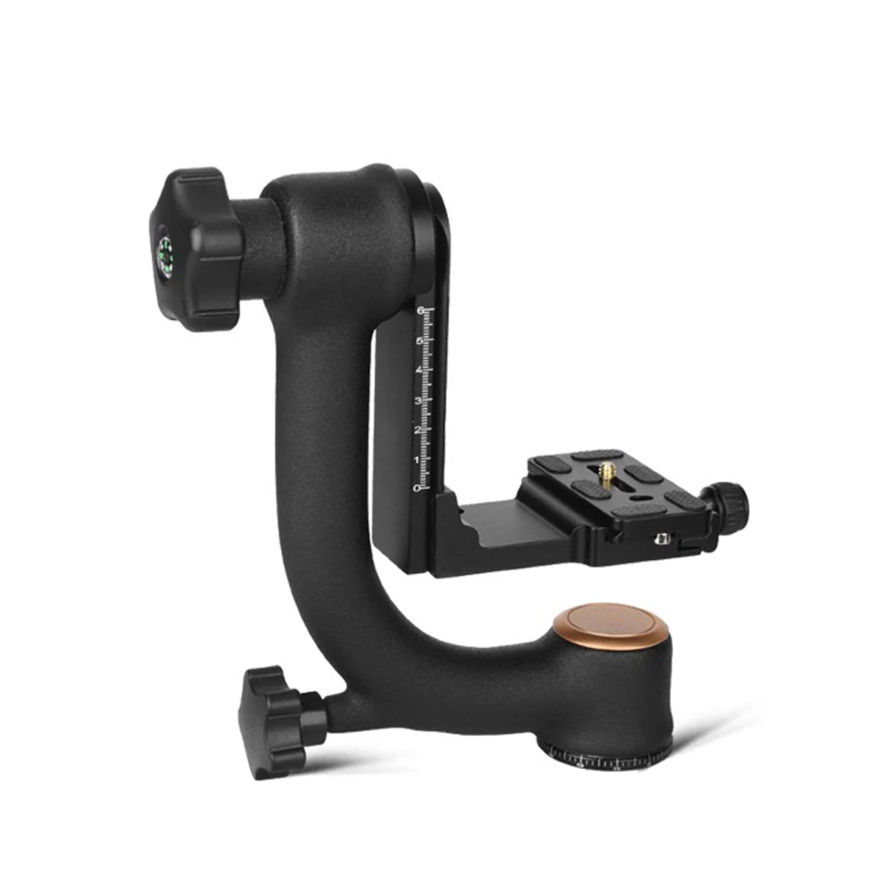 

Q45S Aluminum Professional Gimbal Tripod Head with Quick-Release Plate
