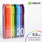 1020 штук в штучной упаковке Подлинная гелевая ручка Kaco ярких цветов 0,5 мм разноцветная изысканный подарок Канцтовары
