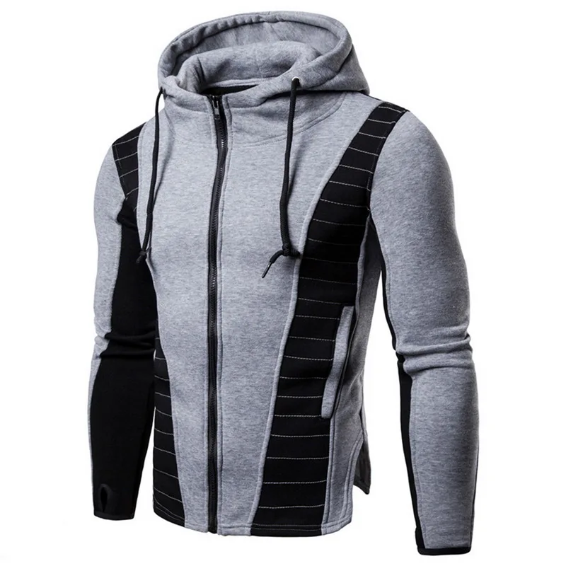 light gray top HEFLASHOR, весенний спортивный костюм из 2 предметов, мужская повседневная Лоскутная спортивная одежда, комплект, толстовки, толстовка, тренировочные штаны, мужские джоггеры, костюмы худи, 3XL - Цвет: light gray top