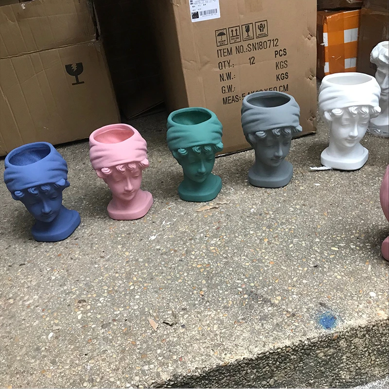 Цветочный горшок в стиле ретро искусственный керамический столик цветочный с