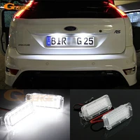 for ford focus dyb 2010 2016 excellent ultra bright smd led license plate lamp light no obc error car accessories