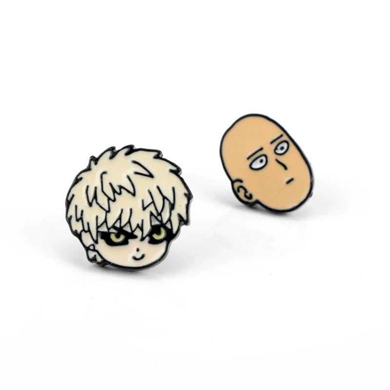 Серьги гвоздики в виде комиксов ONE PUNCH MAN/Тема серьга мультфильм Генос Сайтама
