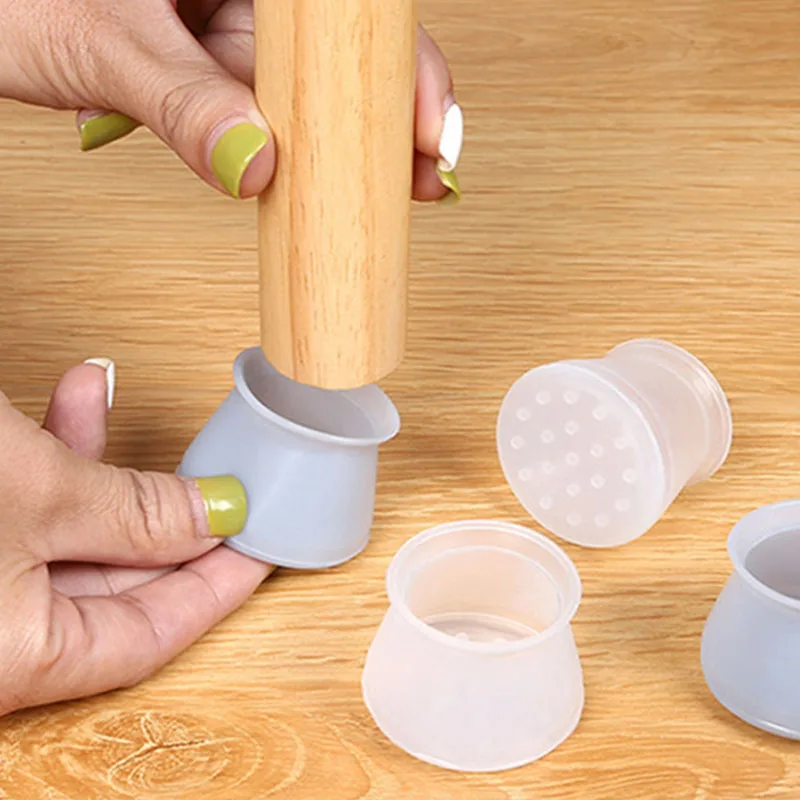 4 шт стол стул для ног точного длительного Чехлы пол силиконовая Кепки Pad мебель