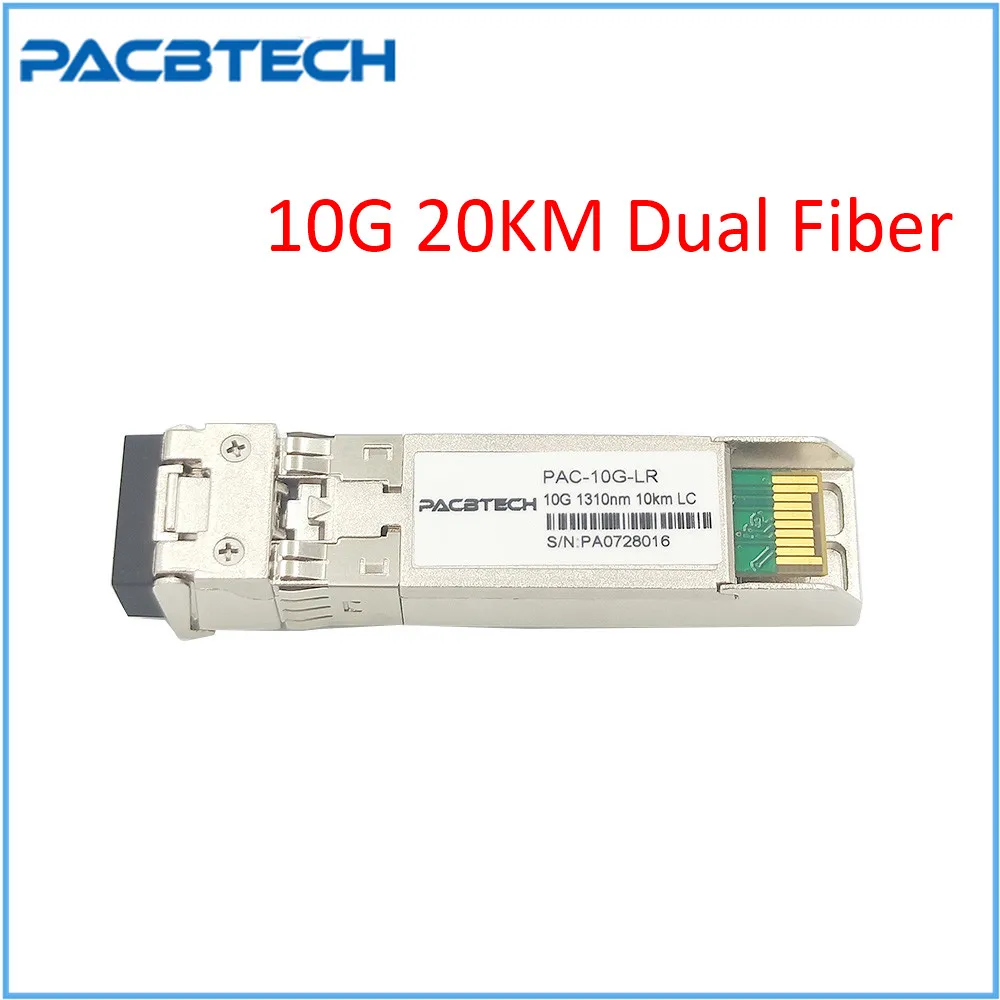 2 шт. LC Dual Fiber SFP 20km LR модуль гигабитный DDM 10000 Мбит/с волоконный трансивер sfp