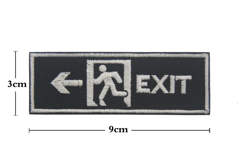 Вышитые нашивки на липучке для выхода светящиеся военные армейский уличный