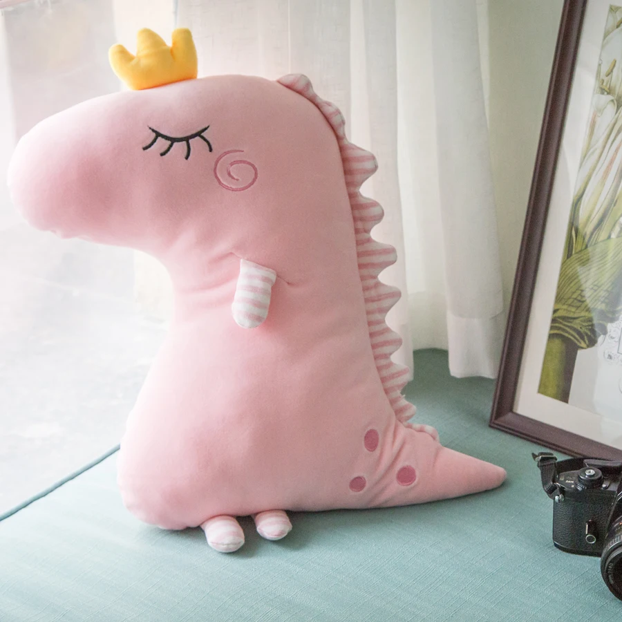 Плюшевая подушка в виде динозавра Декоративные диванные подушки для диван