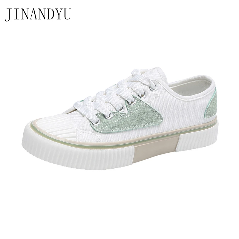 

Soft Girl Casual Canvas Lace Up Shoes Women Breathable Sneakers 2021 Fashion Women Spring Autumn Shoes Trainers Woman Flats