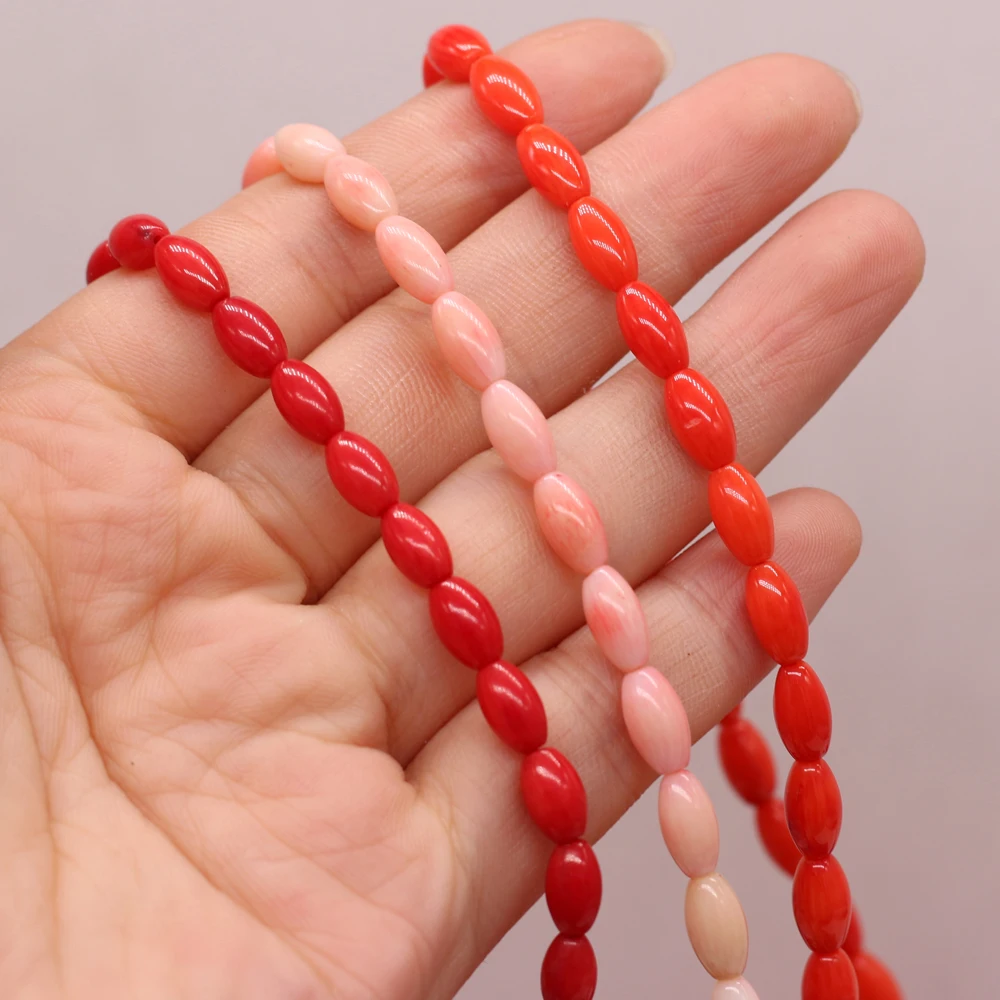 Купи Natural Coral Beaded Pupa Shape Loose Spacer Beads for Jewelry Making Handmade DIY Women Bracelet Necklace Accessories Wholesale за 155 рублей в магазине AliExpress