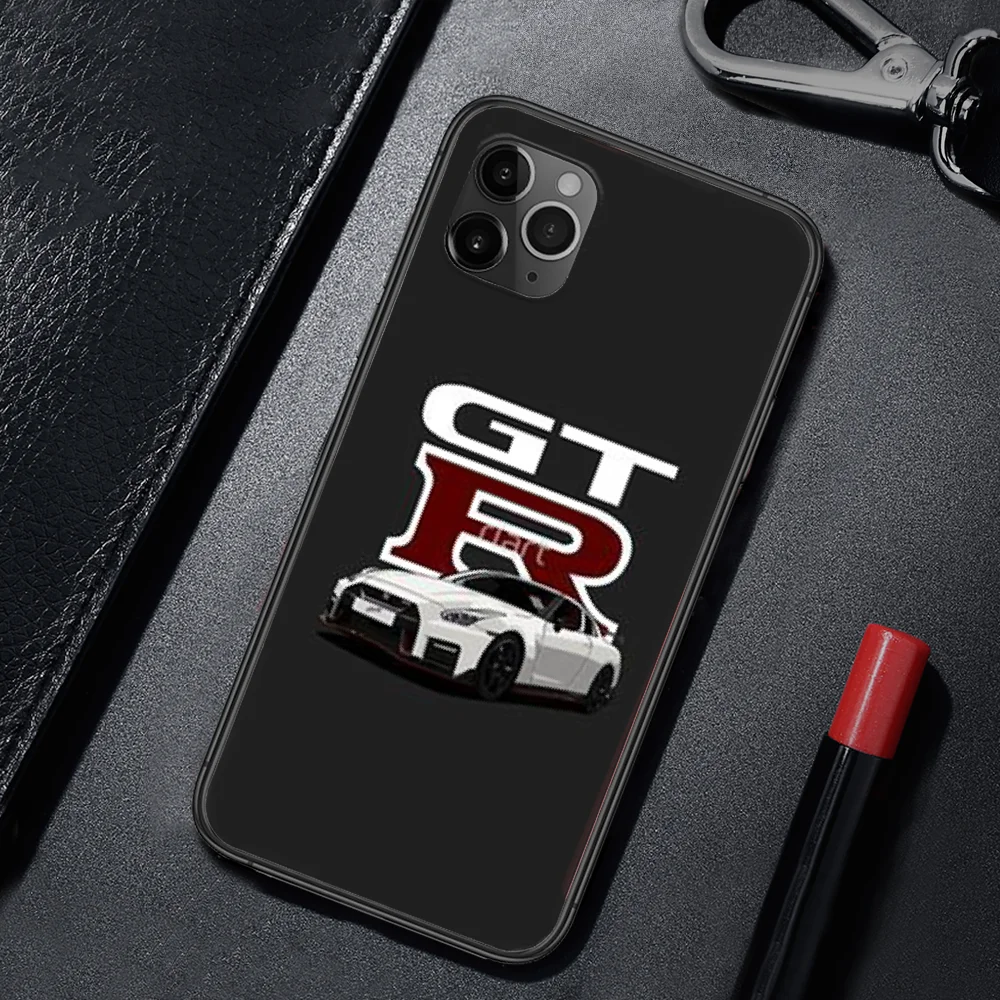 

Cool Sport Car GTR Phone Case Cover For Iphone 5 5S 6 6S PLUS 7 8 11 12 Mini X XR XS PRO SE 2020 MAX black Etui Fashion Hoesjes