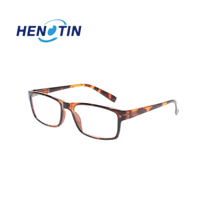 

Henotin Reading Glasses Spring Hinge Men Women Classic Rectangular Durable Frame Reader Diopter 0.5 1.75 2.0 3.0 4.0......