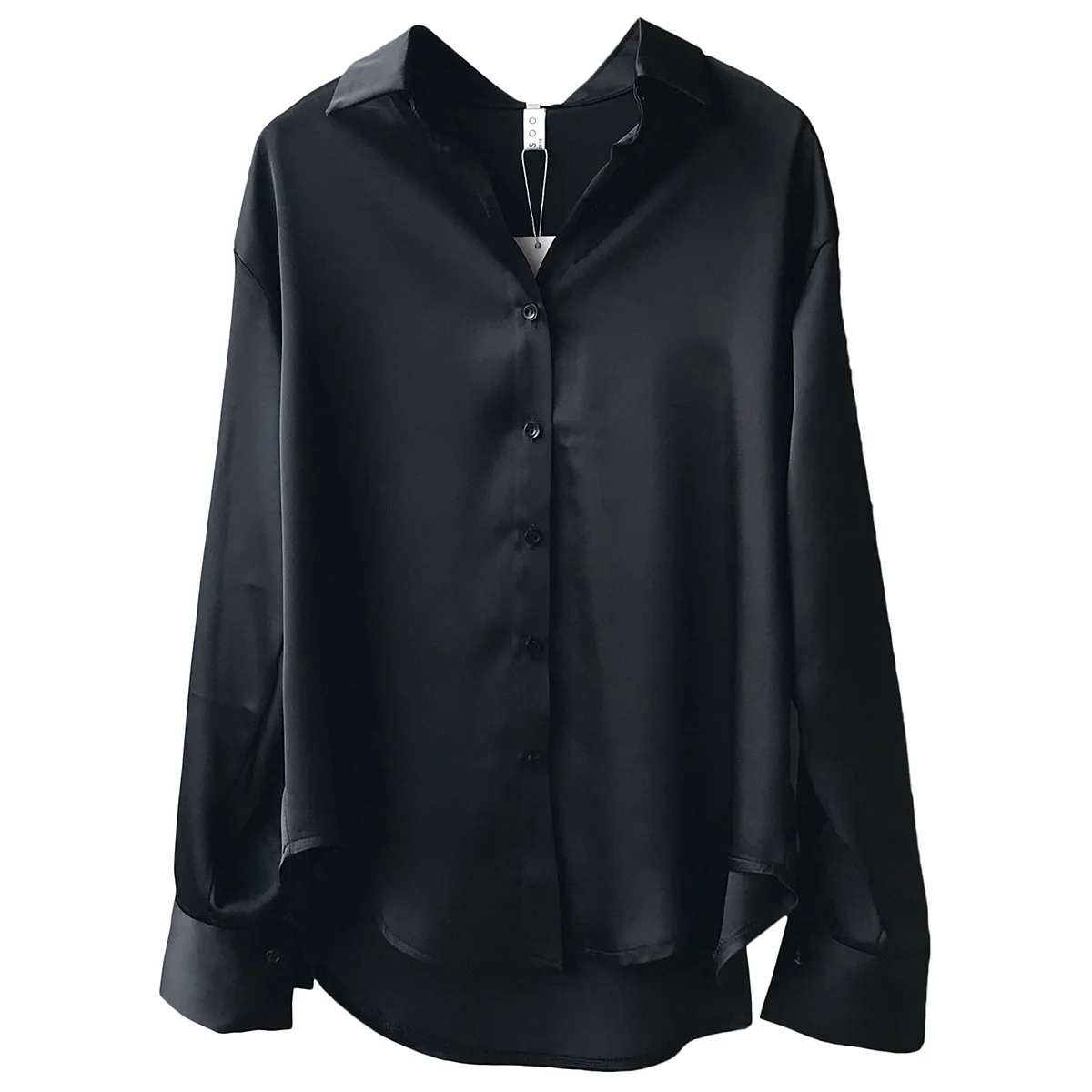 

2020 Spring Autumn Women Blouse Fashion Turn Down Collar Soild Long Sleeve Elegant Designed Loose Female Temperament Vintage