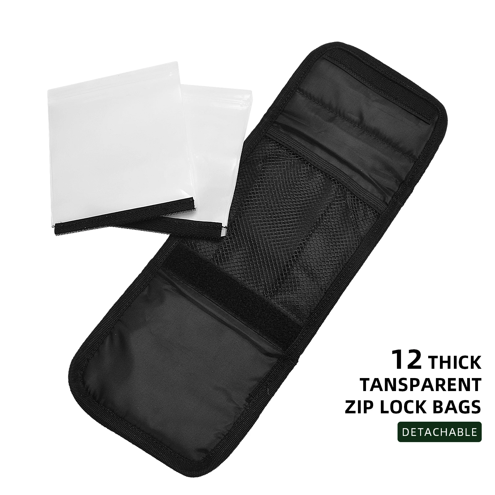 SF Fly Fishing Leader Wallet Tippet Tapered Polyleader 12Pcs Detachable Clear Re-sealable Pockets Case Storage Accessorie | Спорт и