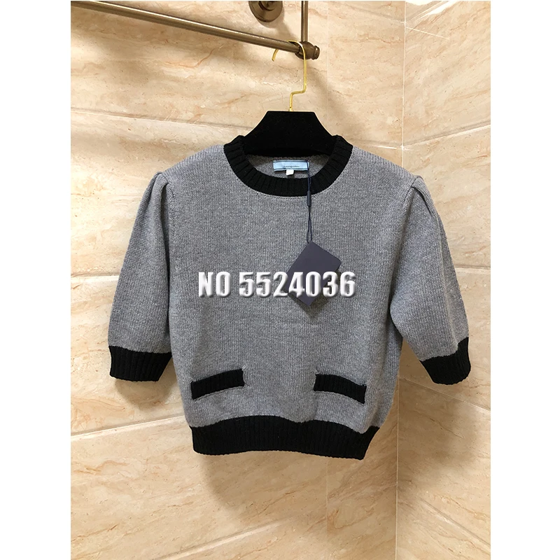 

Fashion Half Sleeve Pullover Women Casual Knitted O-Neck Tops Soft Cashmere Sweater