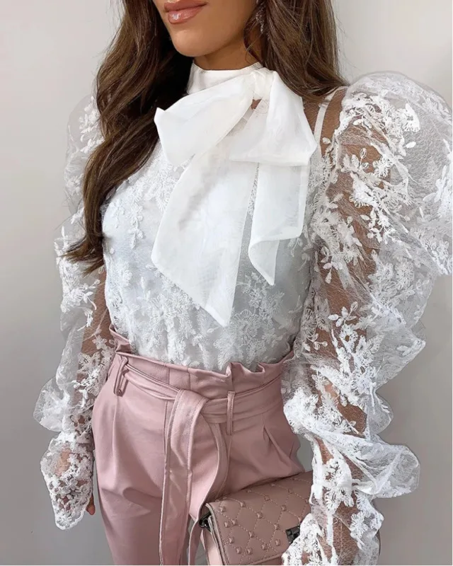 Модная женская пикантная однотонная прозрачная вязаная крючком сетчатая кофта с