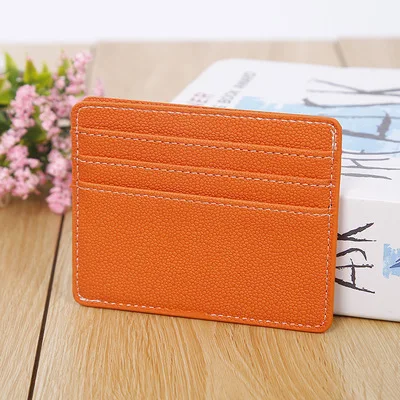 Лидер продаж брендовый мягкий кожаный мини-держатель для карт женщин милые