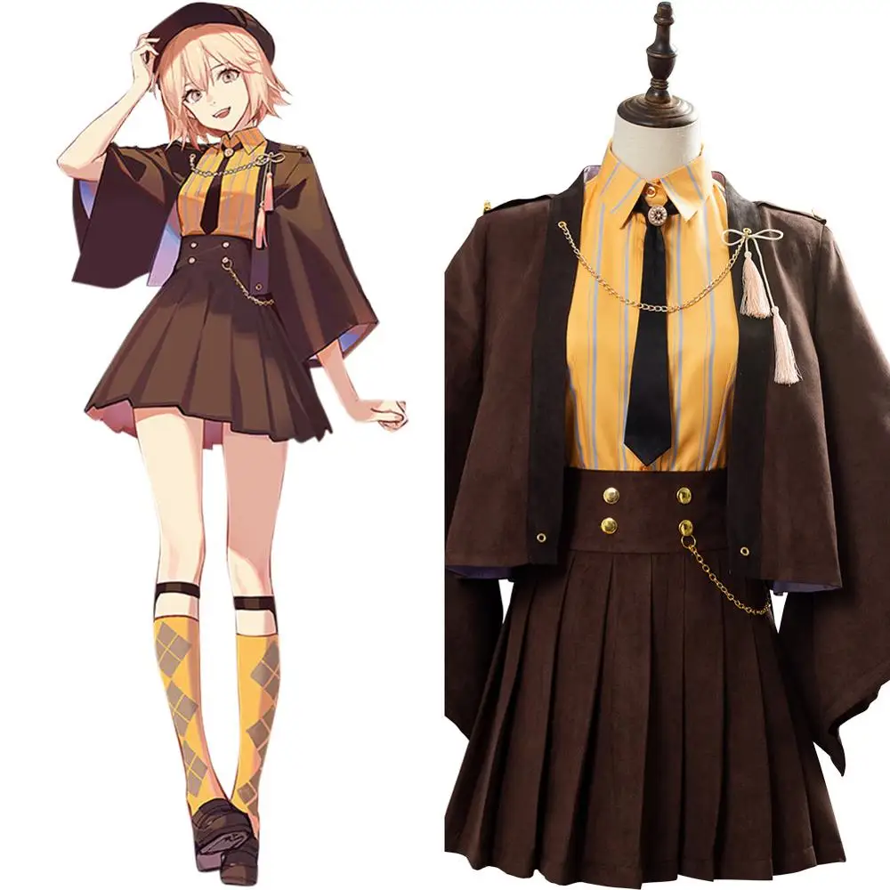 Костюм для косплея FGO Fate Grand Order Okita Souji костюмы женская форма юбка карнавальный
