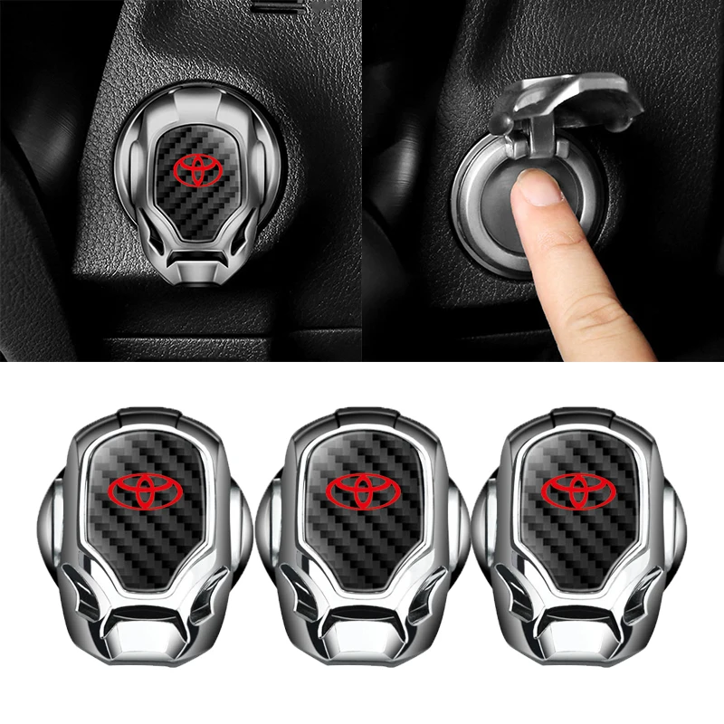 

1pcs Car One-click Start Protection Cover Car interior accessories For Toyota Corolla Yaris Rav4 Avensis Auris Camry Sequoia Chr