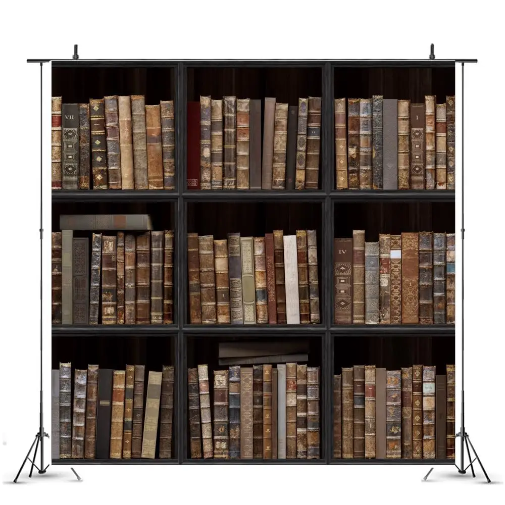 

Винтажные фоны с книжной полкой гранж студент учитель портрет фотографии фоны назад в школу фотосессия Фотофон