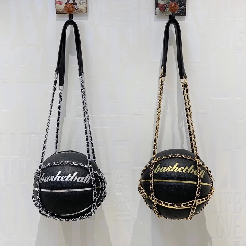 

Round Female Bag Basketball purse Luggage Chain Shoulder bag for women Package Purses and Handbags luxury designer 2020 new