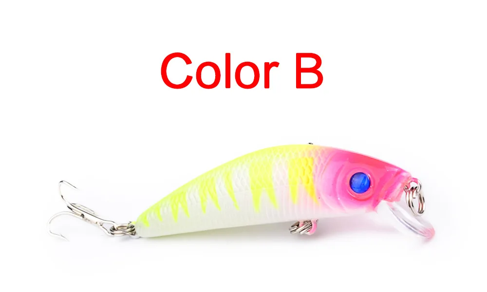 

7cm floating sea fishing bait fresh water bass bait 7.9g bait bionic plastic hard bait hook