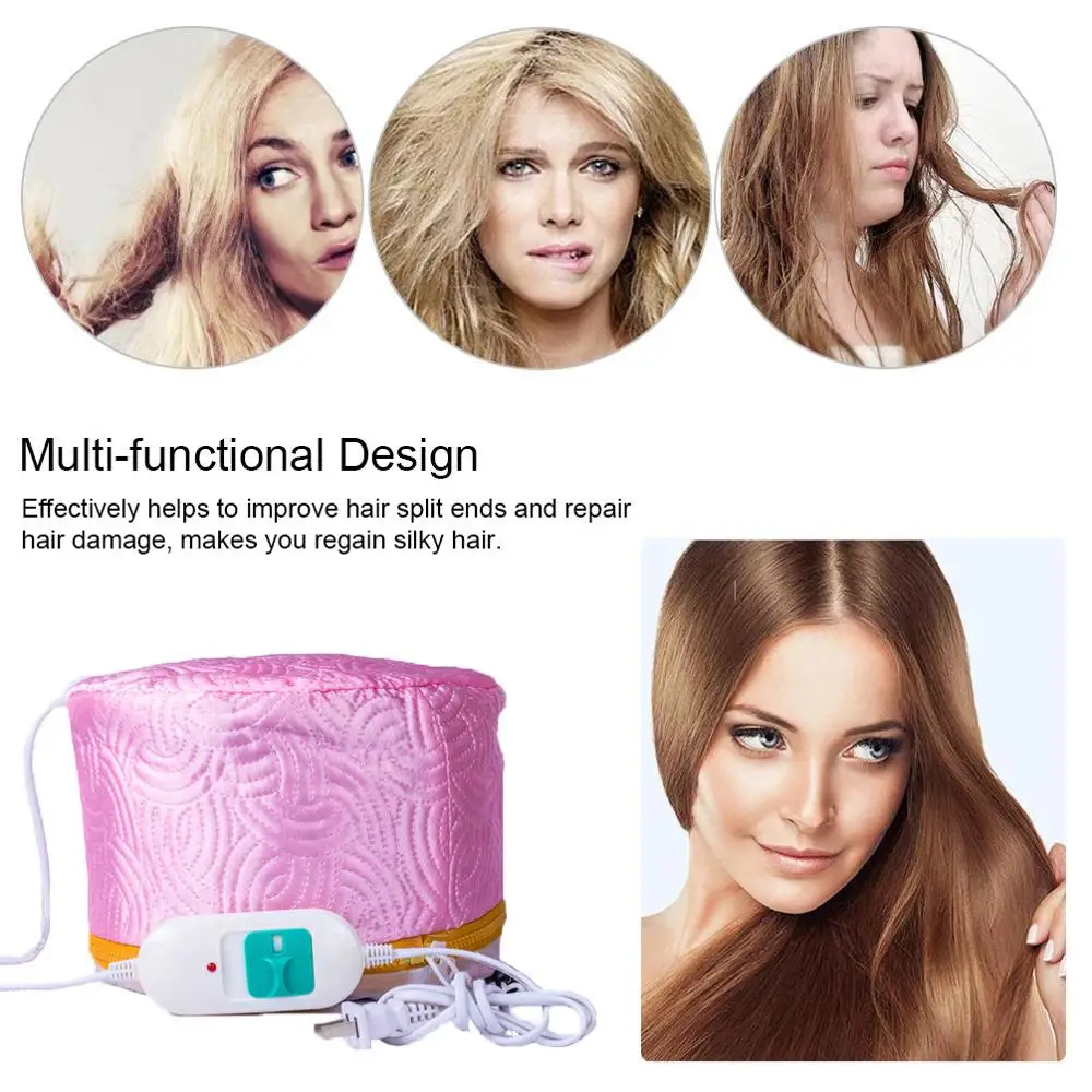 Фена для волос электрическая шапочка с подогревом термолечения питательная