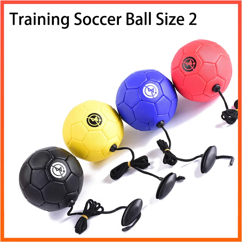 

Football Training Ball Kick Soccer Ball TPU Size 2 Football Rope Touch Solo Kickwith String Beginner Trainer Practice Belt