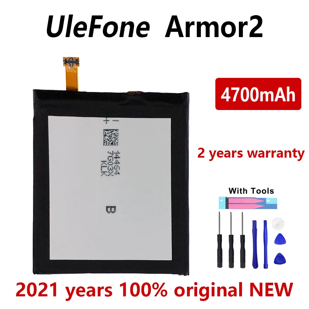 

Аккумулятор 100% мА ч для Ulefone Armor 2 4700, с подарочными инструментами