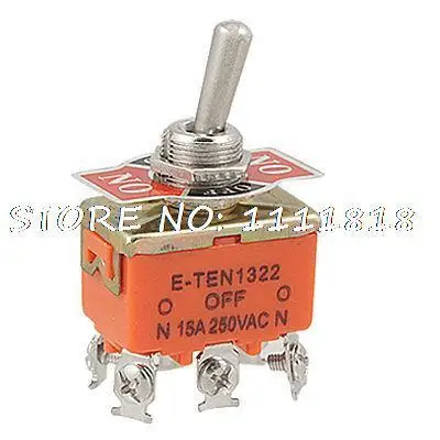 AC 250V 15A вкл/выкл/вкл DPDT запирающий переключатель w 6 терминалов|Выключатели| |