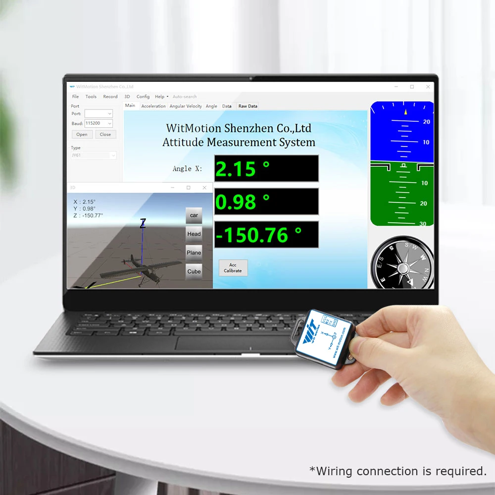witmotion wt61c mpu6050 high accuracy accelerometer sensor6 axis acceleration 16ggyroangle xy 0 05°with kalman filtering free global ship