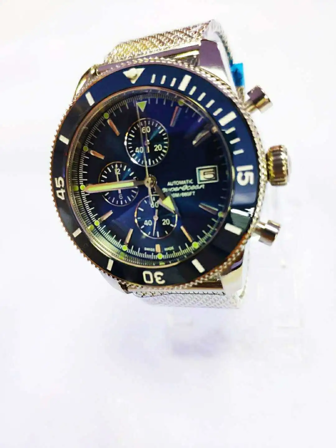 

2020 Luxury Mens Watches Chronograph Multifunctional Stainless Steel Quartz Men's Watch Super Luminous Watches Relogio Masculino