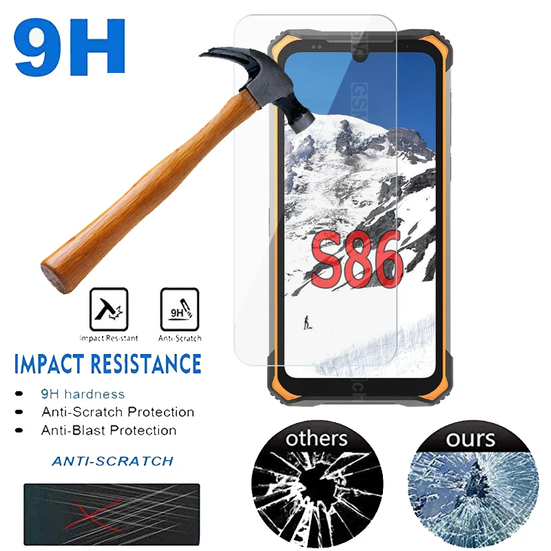 2-1 шт. высококачественное стекло Для Doogee S86 Защитная пленка для телефона на S 86 9H