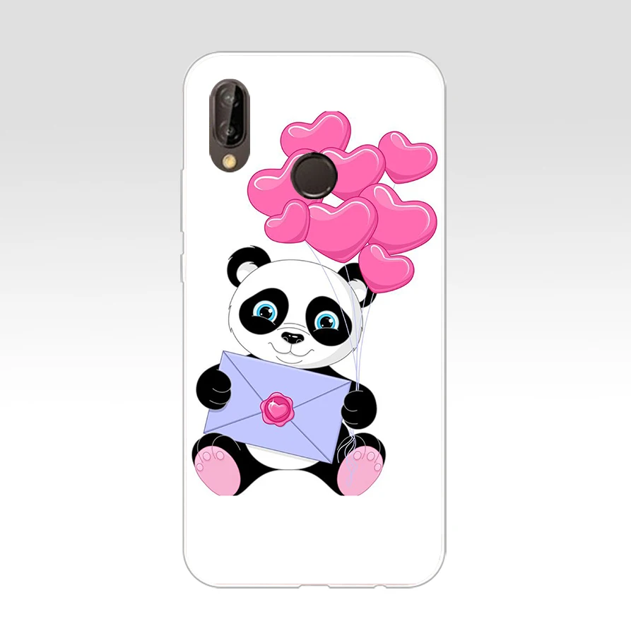 25AS панда мультфильм мягкий Силиконовый ТПУ чехол для телефона Huawei Honor 20 Pro view 10 P8 P9