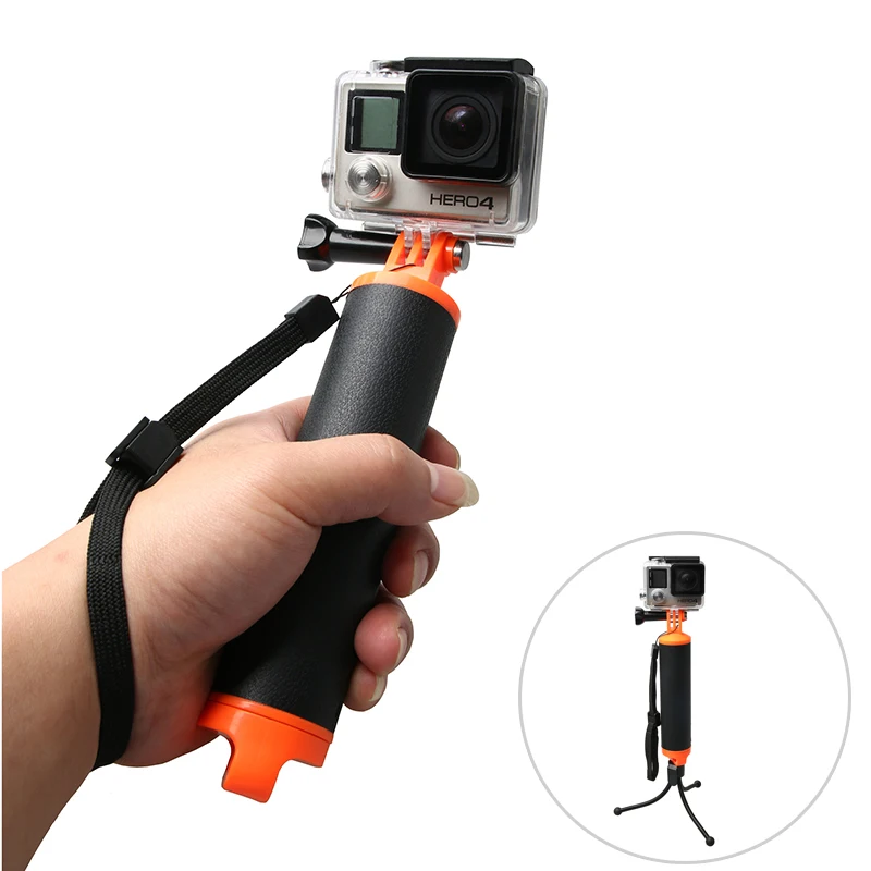Плавучая рукоятка с плавающей рукояткой Штатив для дайвинга Xiaomi YI Gopro Hero 9 8 7 6 5 4 3 +