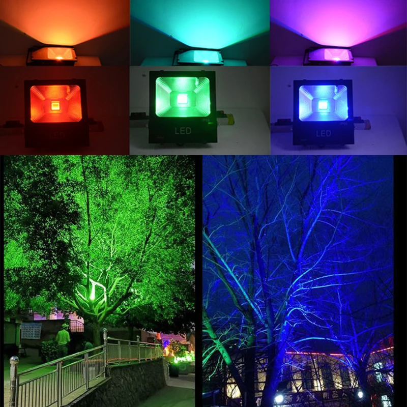 10W 20W 30W Projection lamp landscaping tree lighting RGB Flood light outdoor waterproof spotlight