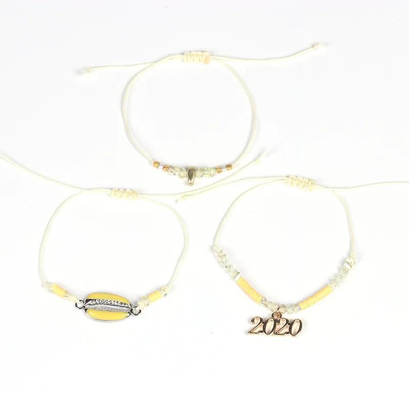 Бохо океан оболочки 2020 бусины Подвески Браслеты Набор ручной работы