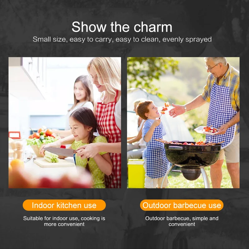 

500ml Stainless Steel Oil Spray Bottle Kitchen Olive Oil Sprayer Barbecue Grill BBQ Sprayer BBQ Kitchen Tool Soy Sauce Sprayer