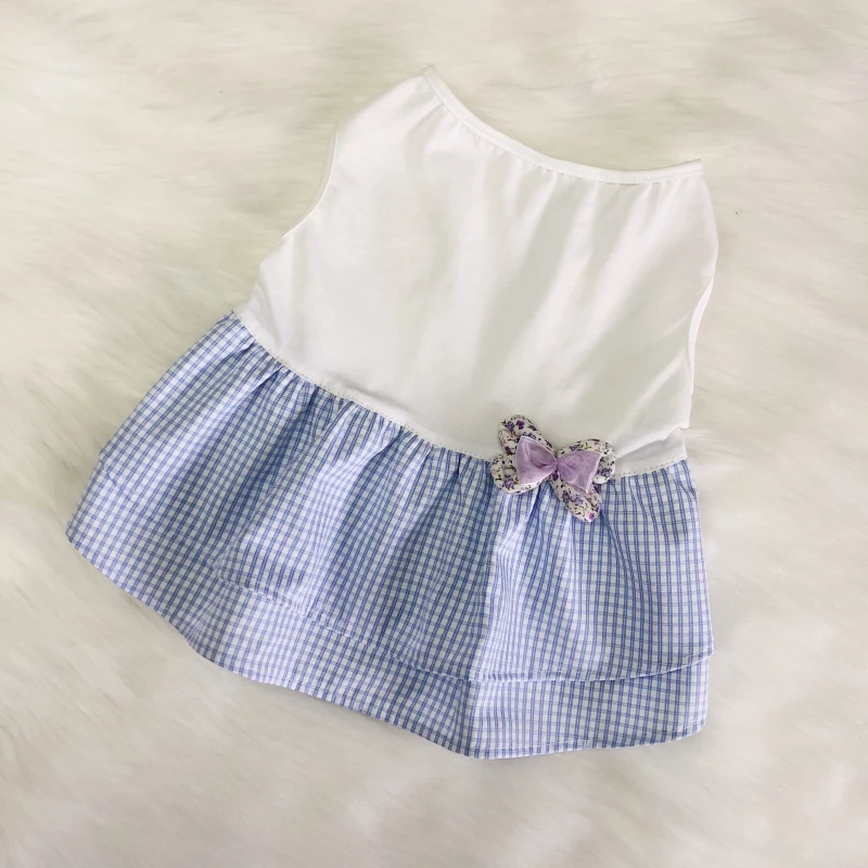 

Платье для французского бульдога, летняя юбка для питомца, пуделя, бишона, шнауцера, мопса, вельш корги, костюм для собаки, Прямая поставка