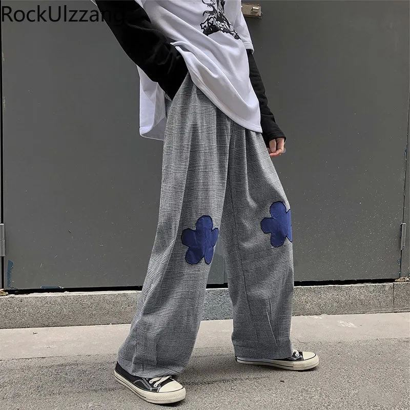 Женские и мужские спортивные брюки свободные прямые мешковатые с высокой талией