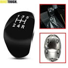 5 скоростей, автомобильная ручка переключения передач, крышка для Ford Focus MK2 MK3 Fiesta C-max B-max Galaxy Kuga, накладка, эмблема, хромированная крышка для головки переключения скоростей